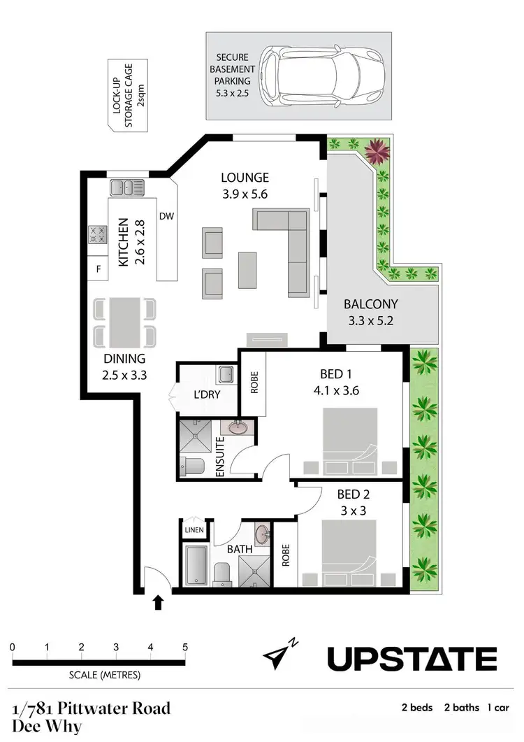 Floorplan of Homely apartment listing, 1/781 Pittwater Road, Dee Why NSW 2099