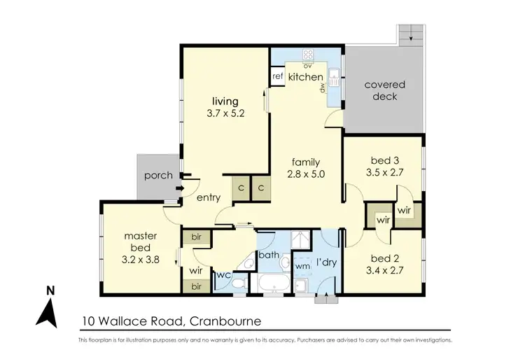 Floorplan of Homely house listing, 10 Wallace Road, Cranbourne VIC 3977