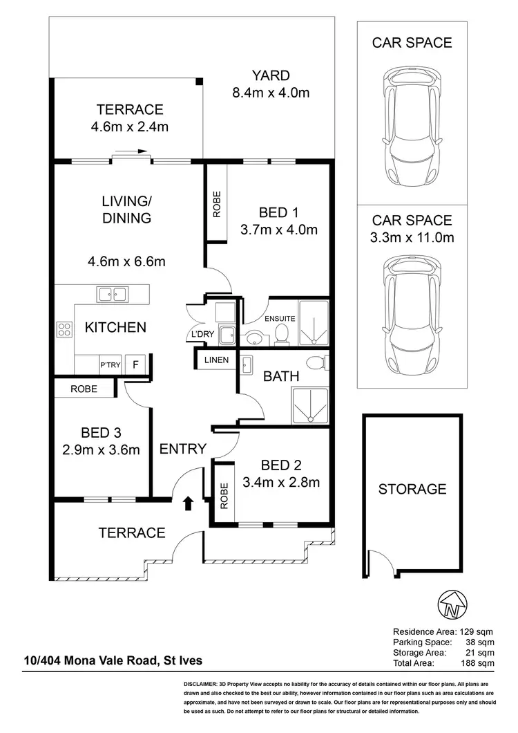 Floorplan of Homely villa listing, 10/404 Mona Vale Road, St Ives NSW 2075