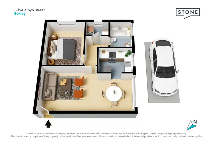 Floorplan of Homely unit listing, 19/24 Albyn Street, Bexley NSW 2207