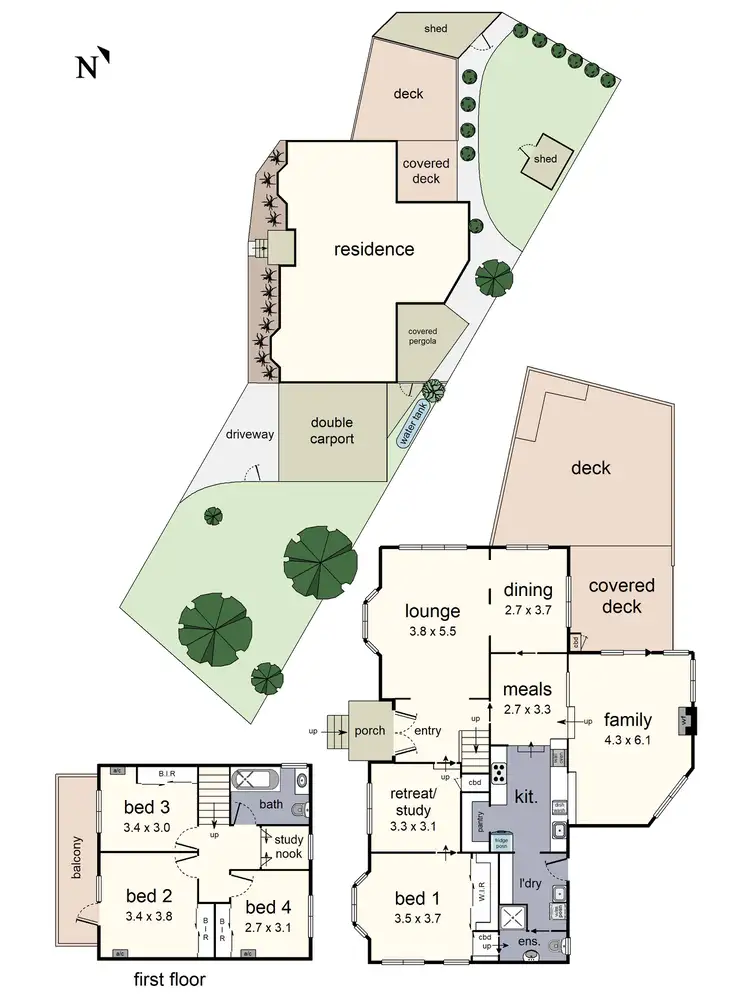 Floorplan of Homely house listing, 1/74 Bastow Road, Lilydale VIC 3140