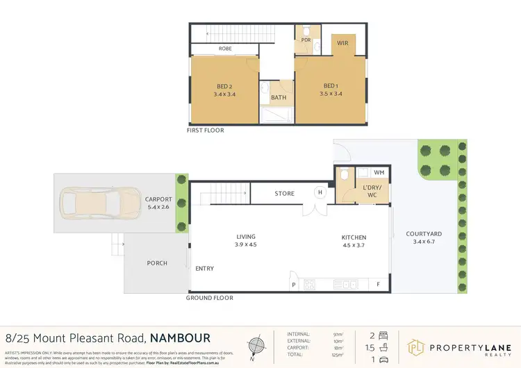 Floorplan of Homely townhouse listing, 8/25 Mount Pleasant Road, Nambour QLD 4560