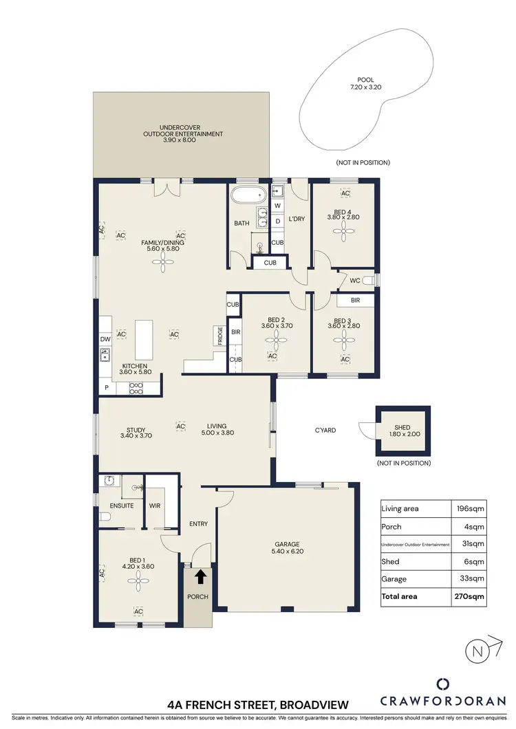 Floorplan of Homely house listing, 4A French Street, Broadview SA 5083