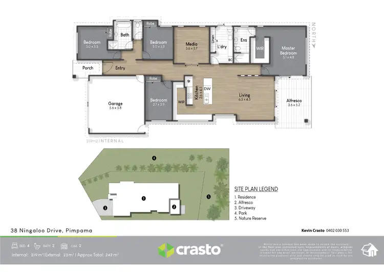 Floorplan of Homely house listing, 38 Ningaloo Drive, Pimpama QLD 4209