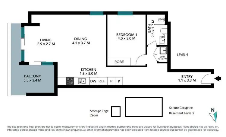 Floorplan of Homely apartment listing, 68/117 Pacific Highway, Hornsby NSW 2077