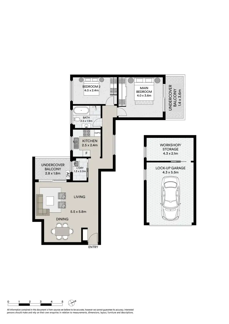 Floorplan of Homely apartment listing, 8/20 Bruce Street, Brighton-Le-Sands NSW 2216