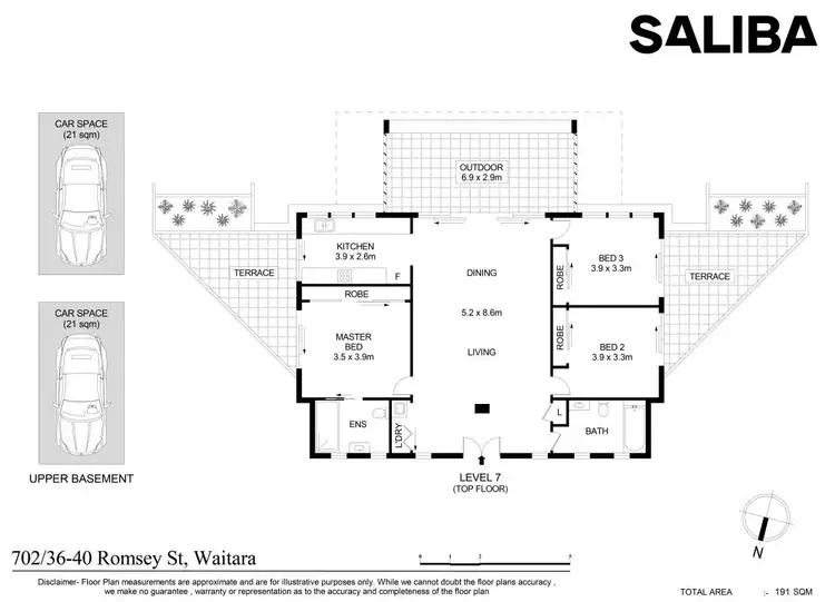 Floorplan of Homely unit listing, 702/36-40 Romsey Street, Waitara NSW 2077