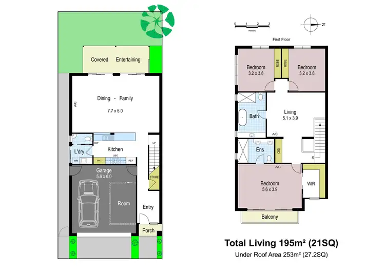 Floorplan of Homely townhouse listing, 5 Sunline Terrace, Pakenham VIC 3810