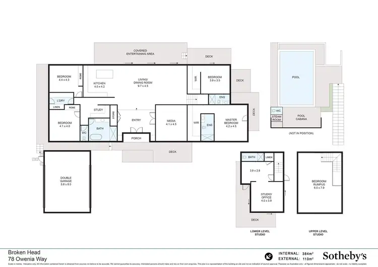 Floorplan of Homely house listing, 78 Owenia Way, Broken Head NSW 2481