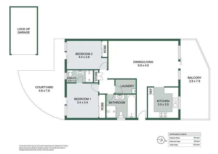 Floorplan of Homely apartment listing, 7/8-10 Bellbrook Avenue, Hornsby NSW 2077