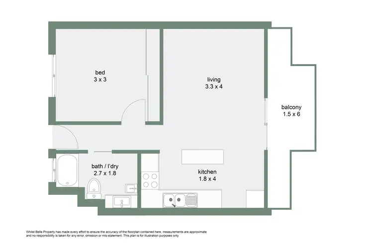 Floorplan of Homely apartment listing, 324/305-341 Coral Coast Drive, Palm Cove QLD 4879