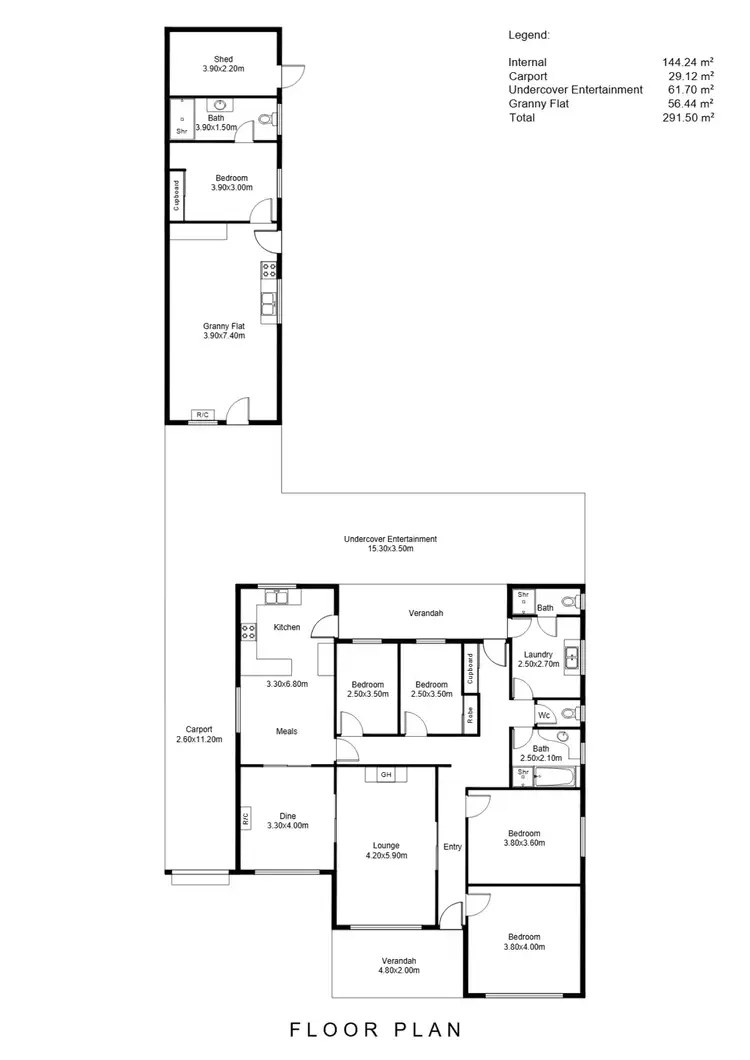 Floorplan of Homely house listing, 5 Suffolk Avenue, Fulham Gardens SA 5024