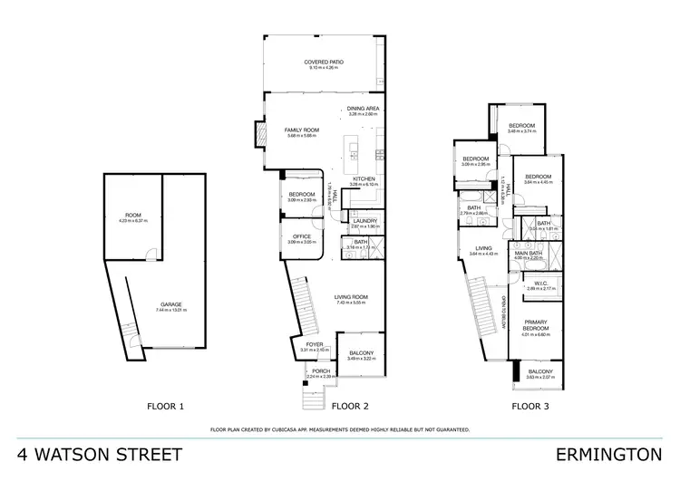 Floorplan of Homely semi-detached listing, 4 Watson Street, Ermington NSW 2115