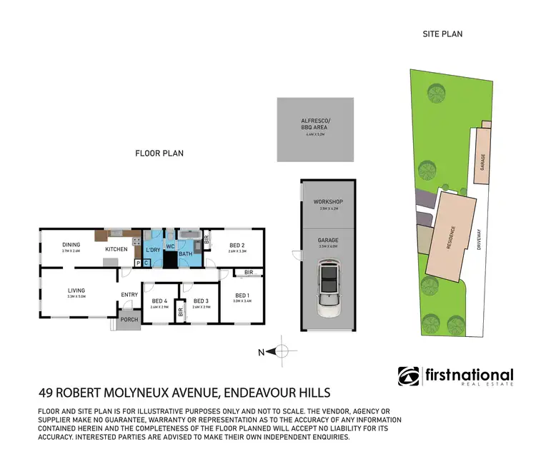 Floorplan of Homely house listing, 49 Robert Molyneux Avenue, Endeavour Hills VIC 3802