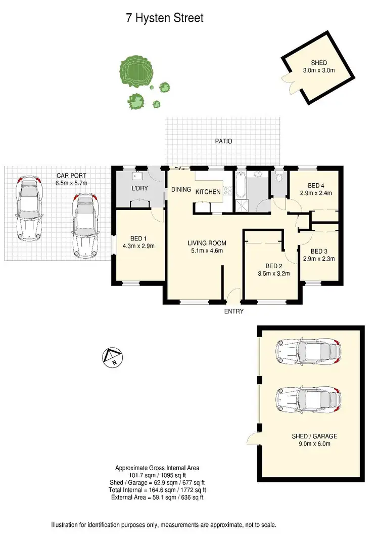 Floorplan of Homely house listing, 7 Hysten Street, Boronia Heights QLD 4124