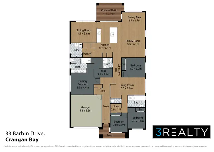 Floorplan of Homely house listing, 33 Barbin Drive, Crangan Bay NSW 2259
