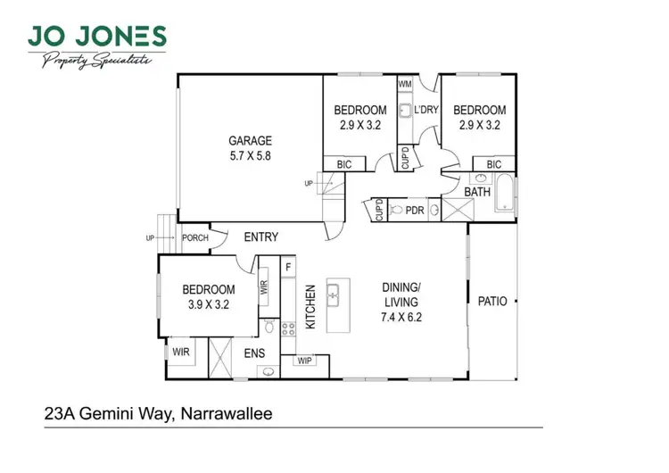 Floorplan of Homely house listing, 23A Gemini Way, Narrawallee NSW 2539