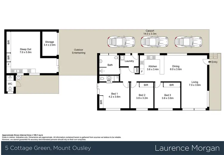 Floorplan of Homely house listing, 5 Cottage Green, Mount Ousley NSW 2519