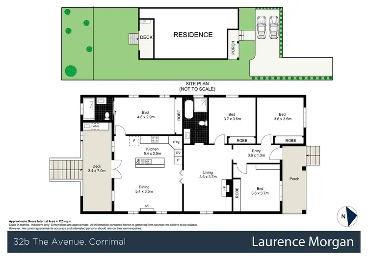 Floorplan of Homely house listing, 32B The Avenue, Corrimal NSW 2518