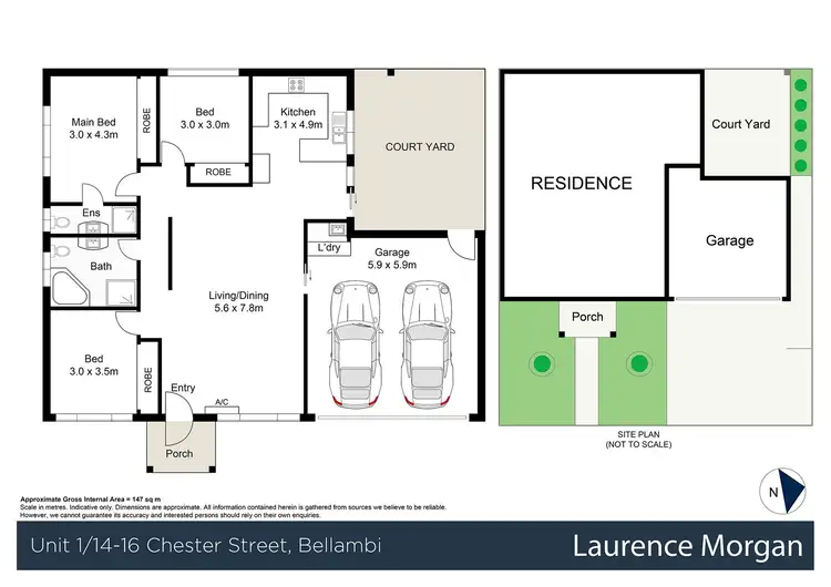 Floorplan of Homely villa listing, 1/14-16 Chester Street, Bellambi NSW 2518