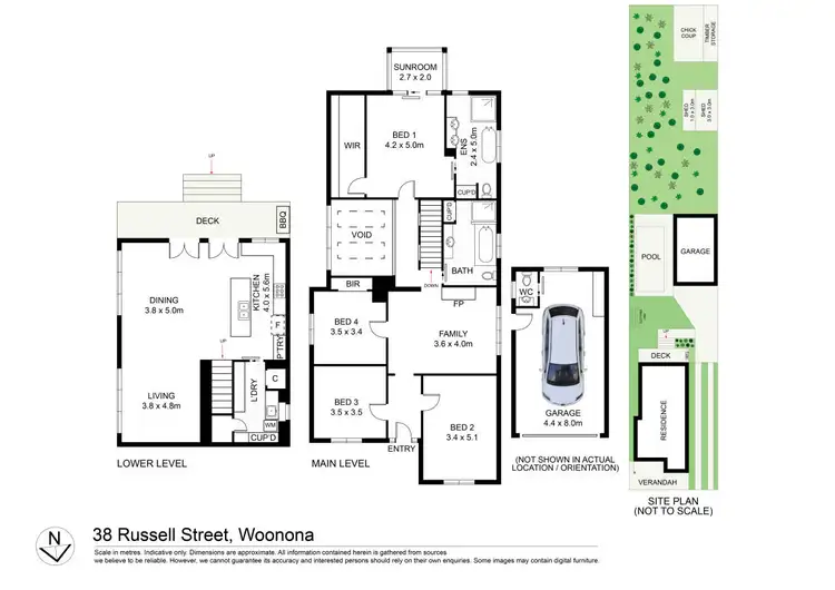 Floorplan of Homely house listing, 38 Russell Street, Woonona NSW 2517