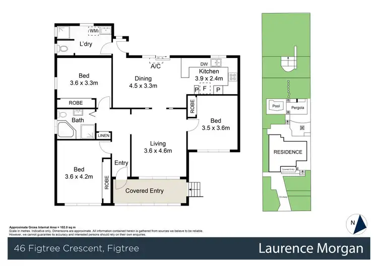 Floorplan of Homely house listing, 46 Figtree Crs, Figtree NSW 2525