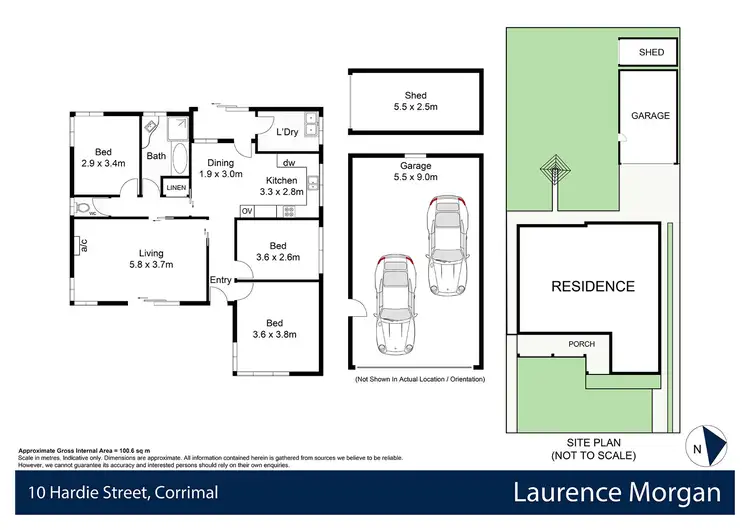 Floorplan of Homely house listing, 10 Hardie Street, Corrimal NSW 2518