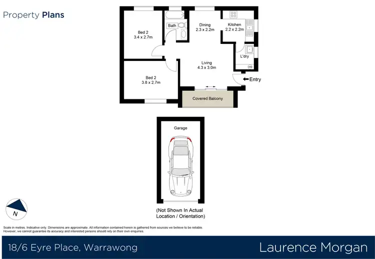 Floorplan of Homely unit listing, 18/6 Eyre Place, Warrawong NSW 2502