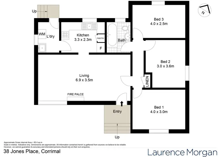 Floorplan of Homely house listing, 38 Jones Place, Corrimal NSW 2518