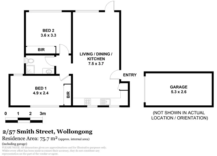 Floorplan of Homely apartment listing, 2/57 Smith Street, Wollongong NSW 2500