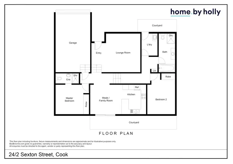 Floorplan of Homely townhouse listing, 24/2 Sexton Street, Cook ACT 2614