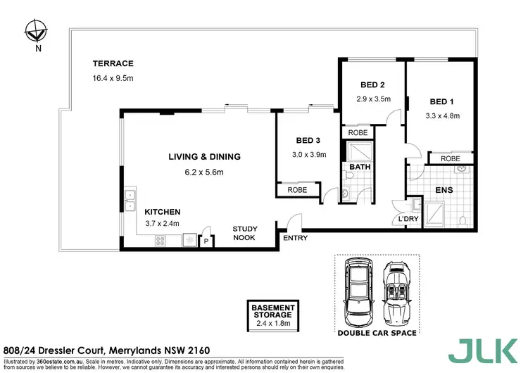 Floorplan of Homely apartment listing, 808/24 Dressler Court, Merrylands NSW 2160