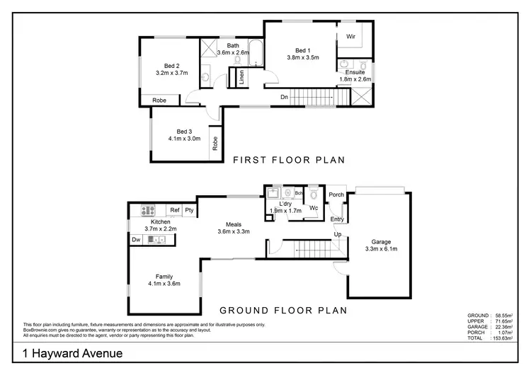 Floorplan of Homely house listing, 1/1 Hayward Avenue, Torrensville SA 5031