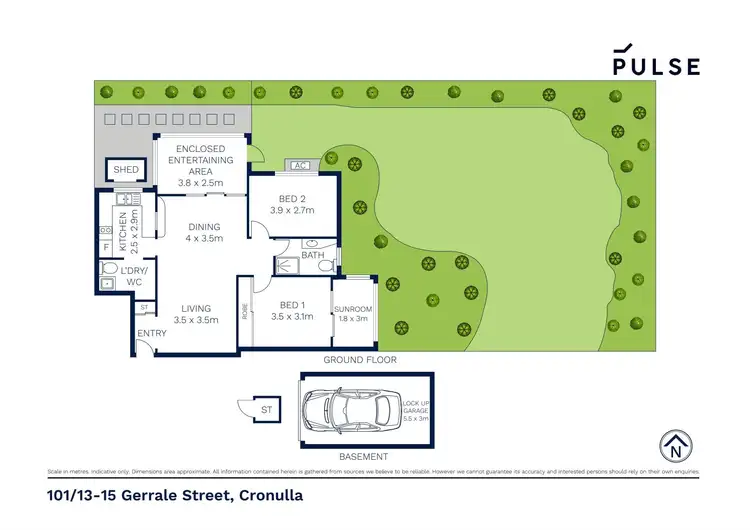 Floorplan of Homely apartment listing, 101/13-15 Gerrale Street, Cronulla NSW 2230