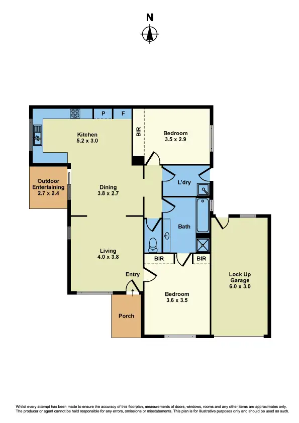 Floorplan of Homely unit listing, 194a Wright Street, Sunshine West VIC 3020