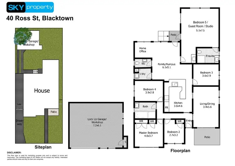 Floorplan of Homely house listing, 40 Ross Street, Blacktown NSW 2148