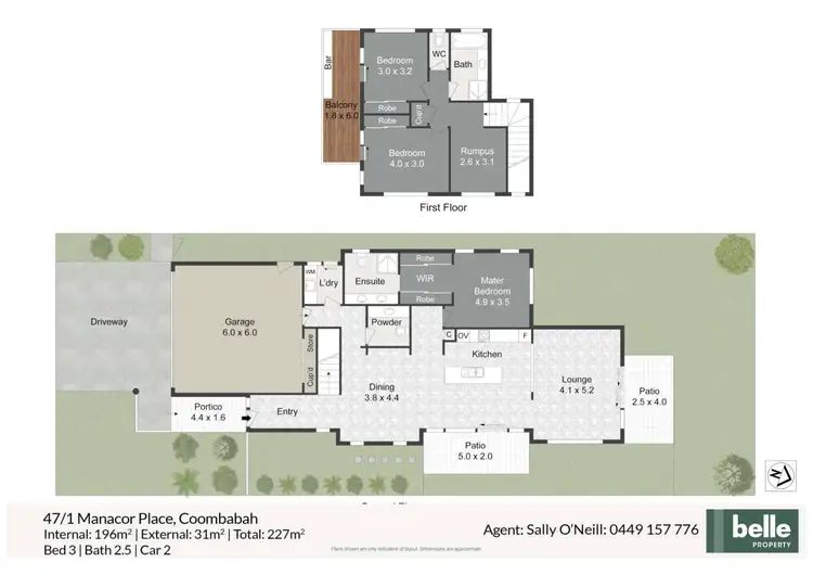 Floorplan of Homely villa listing, 47/1 Manacor Place, Coombabah QLD 4216