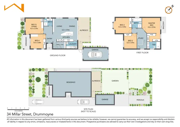 Floorplan of Homely house listing, 34 Millar Street, Drummoyne NSW 2047