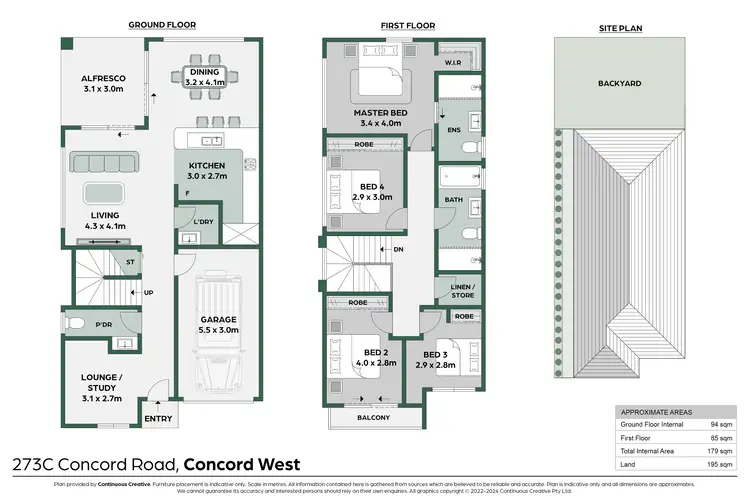 Floorplan of Homely semi-detached listing, 273C Concord Road, Concord West NSW 2138