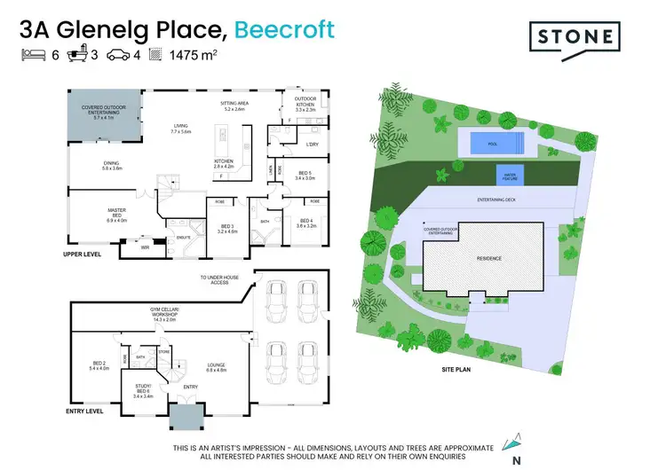 Floorplan of Homely house listing, 3A Glenelg Place, Beecroft NSW 2119