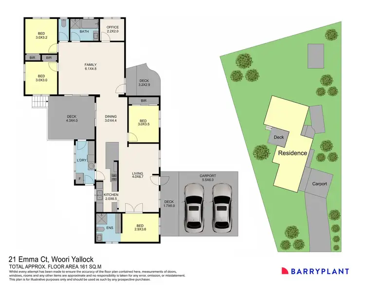 Floorplan of Homely house listing, 21 Emma Court, Woori Yallock VIC 3139