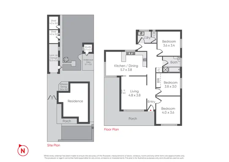 Floorplan of Homely house listing, 38 Davey Street, Sunshine West VIC 3020