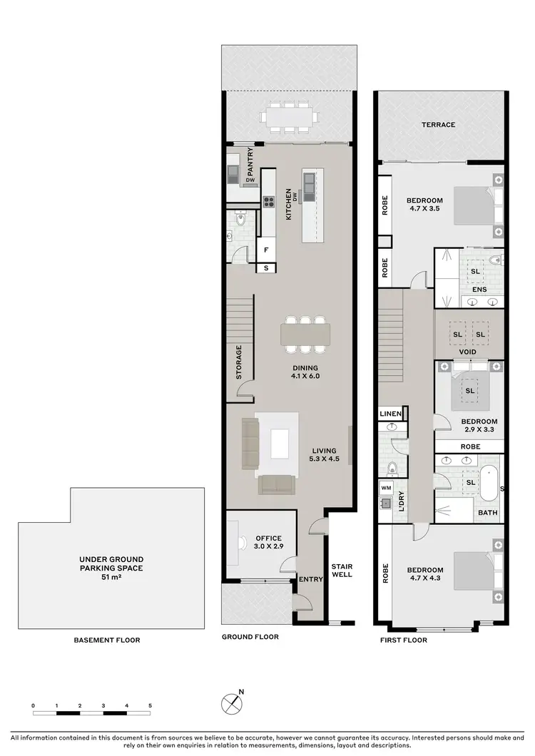 Floorplan of Homely apartment listing, 2/1 Burnett Street, North Hobart TAS 7000