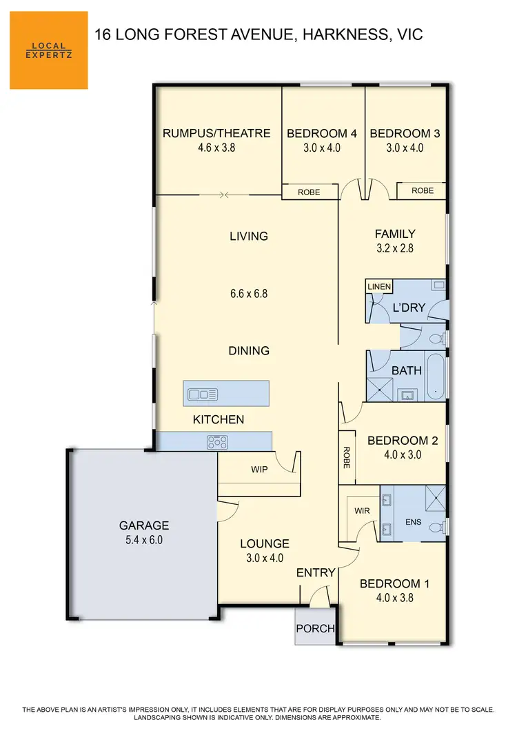 Floorplan of Homely house listing, 16 Long Forest Avenue, Harkness VIC 3337