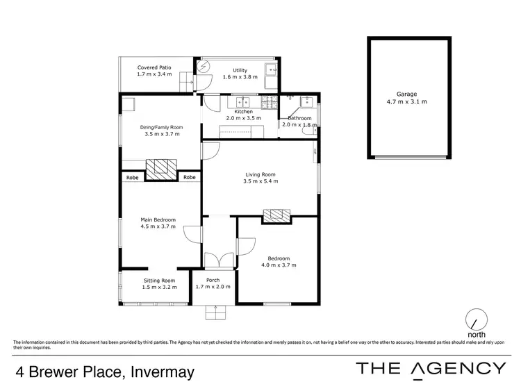 Floorplan of Homely house listing, 4 Brewer Place, Invermay TAS 7248