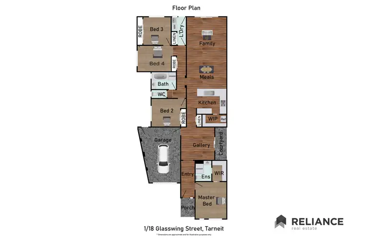 Floorplan of Homely unit listing, 18B Glasswing Street, Tarneit VIC 3029
