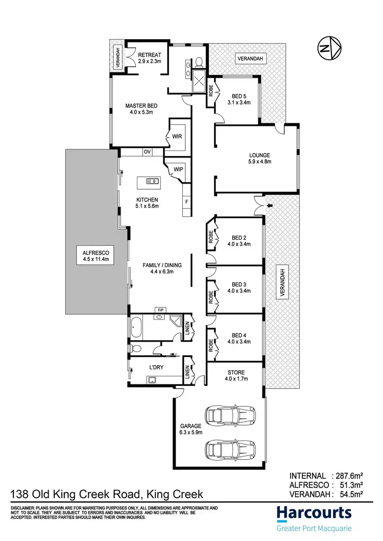 Floorplan of Homely house listing, 138 Old King Creek Road, King Creek NSW 2446
