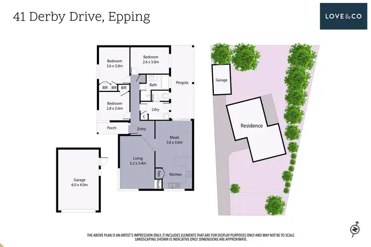 Floorplan of Homely house listing, 41 Derby Drive, Epping VIC 3076