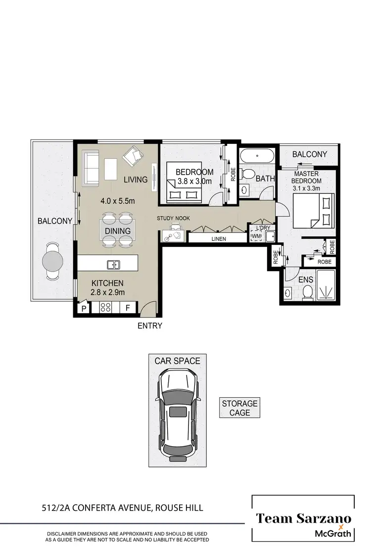 Floorplan of Homely apartment listing, 512/2A Conferta Avenue, Tallawong NSW 2762