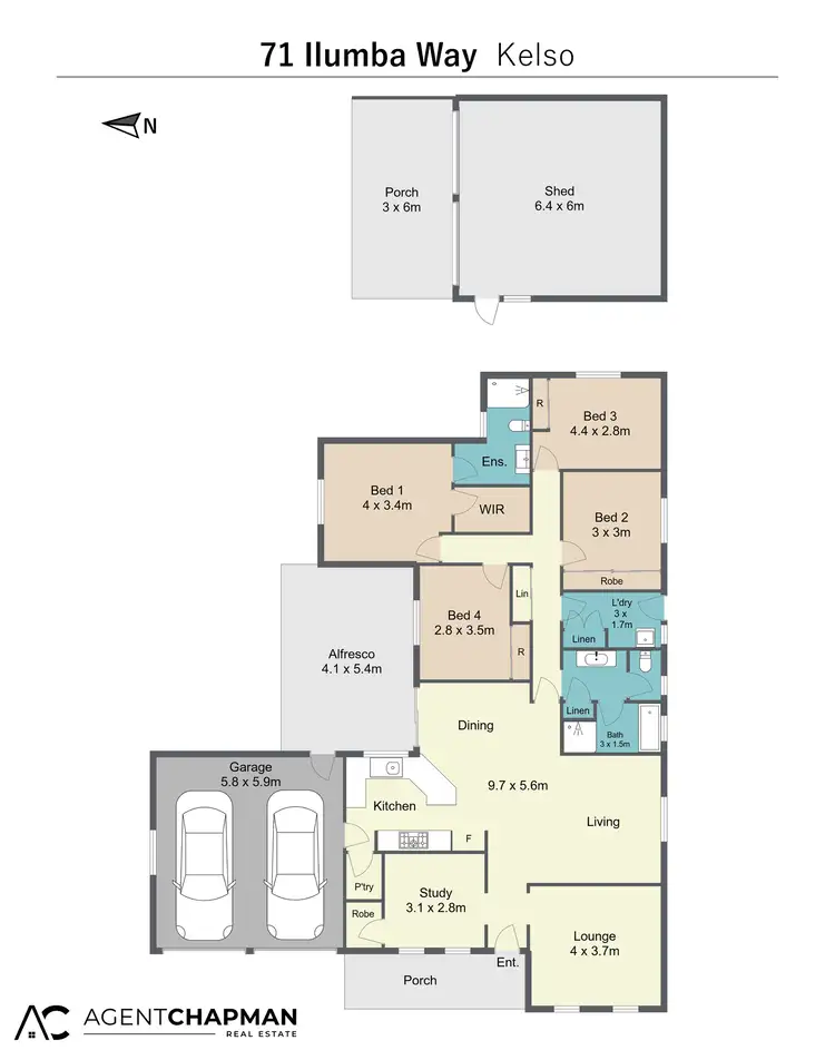Floorplan of Homely house listing, 71 Ilumba Way, Kelso NSW 2795
